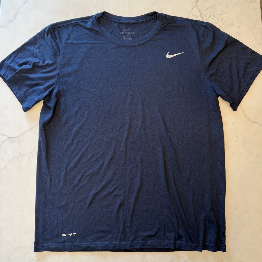 Nike Dri-Fit Workout T-Shirt - Navy - Men’s Size L